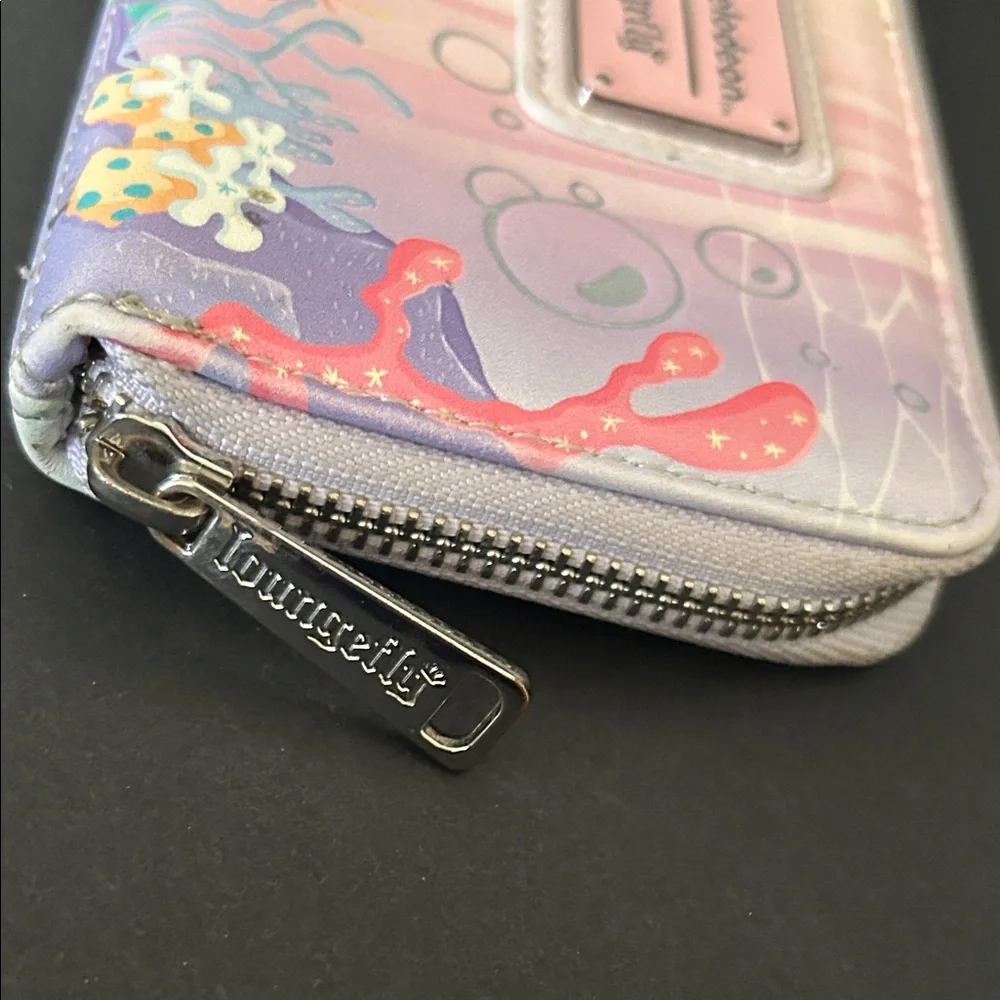 Nickelodeon Pastel Coral & Aqua Underwater Zip Wallet